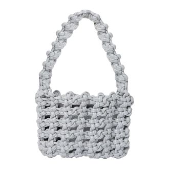 Kara Handbags, female, Gray, Size: ONE SIZE Knot Armpit Shoulder Bag