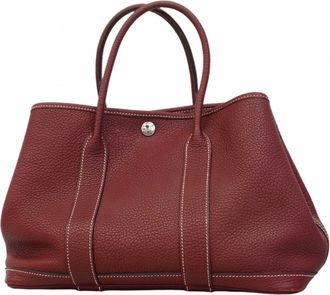 Herm&egrave;s Rouge H Negonda Leather Tote Bag (Pre-Owned)