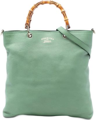 Gucci Pre-owned Gucci Tall Leather Bamboo Shopper Tote Ladies BVKCO4QT5ICKHCR4