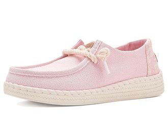 Hey Dude Wendy Espadrille Hibiscus Womens Flat Shoes Pale Lilac/Multi : 11 M