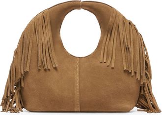 Dolce Vita Delany Top Handle Bag in Camel Suede at Nordstrom