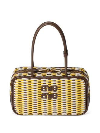 Miu Miu Beau leather tote bag - Brown