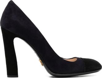 Prada Pumps con punta quadrata 100mm - Nero