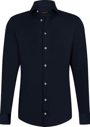 Cavallaro Zakelijk overhemd Cavallaro Napoli donkerblauw slim fit