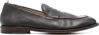 Officine Creative Airto leather penny loafers - men - Leather/Deer Nappa/Calf Leather - 40 - Brown