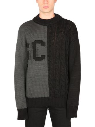 GCDS Black Crew Neck Sweater