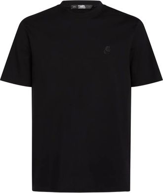 Karl Lagerfeld Kameo logo-embroidered T-shirt - men - Organic Cotton - M - Black