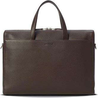 Shinola Canfield Essential Pebbled Leather Briefcase in Espresso at Nordstrom