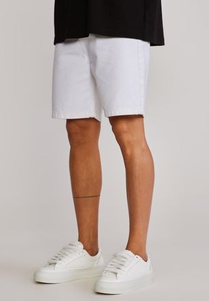 Siksilk Hombres Shorts de Denim Ecru Lavado 38
