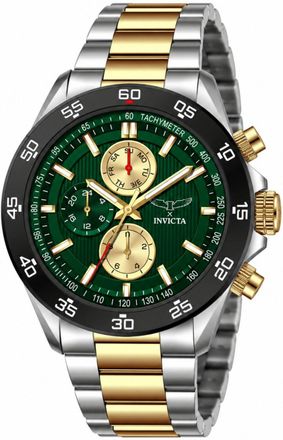 Invicta S1 Rally 69985 Herenhorloge - Quartz Uurwerk - Metaal met Groene Wijzerplaat - 43 mm