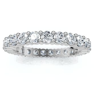 Pompeii3 1ct Diamond Eternity Wedding Ring in 14k White, Yellow, Rose Gold Lab Grown