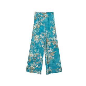 Forte_Forte Floral-print Silk Palazzo Pants