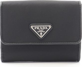 Prada Black Tessuto Saffiano Wallet (Bi-Fold) (Pre-Owned)