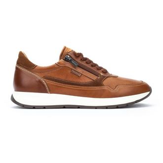 Pikolinos Heren Bruine Leren Gemakkelijke Sneaker Trainers Schoenen - Getafe