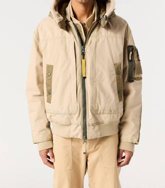 Parajumpers Gold B Hooded Bomber In Sunkissed - Earth