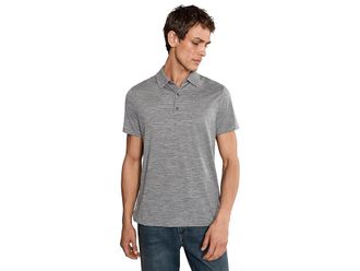 Icebreaker 150 Tech Lite III Short Sleeve Polo Mens Clothing Gritstone Heather : SM, Wool