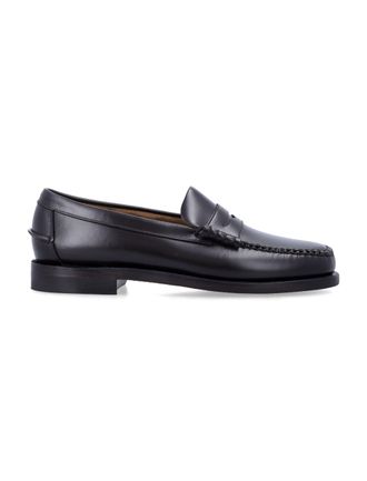 Sebago Black Classic Dan Hand-Stitched Full-Grain Leather Loafer