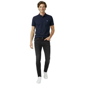Jack Wills Klassiek poloshirt voor heren met geborduurd logo (Marine)