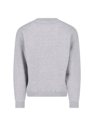 Autry Logo-Embroidered Cotton Sweater - Gray