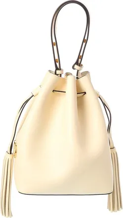 Valentino Vlogo Leather Bucket Bag