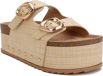 Seven 7 Camila Platform Sandal in Raffia at Nordstrom Rack, Size 10