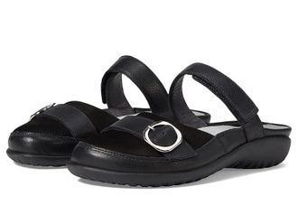 Naot Hongi Womens Shoes Soft Black Leather/Black Velvet Nubuck : EU 36 (US Womens 5) M, Leather/Nubuck