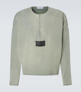 Kiko Kostadinov Sargo cotton Henley shirt