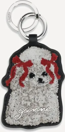 Ganni Poodle Key Ring Female UNI