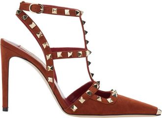 Valentino Garavani Orange Studded Pumps