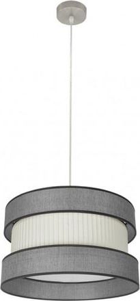 Fabrilamp Colgante Home 1xe27 Niquel/gris-beis Regx40x40 Cm