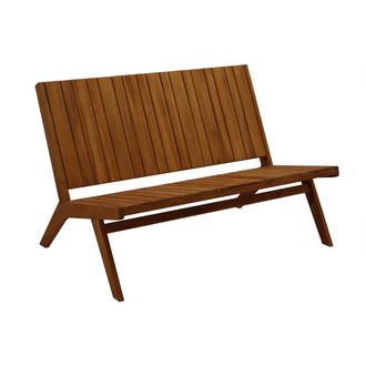 Miliboo Banco De Jard&iacute;n De Madera Maciza Tidak