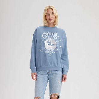 Levi's Graphic Salinas Crewneck Sweatshirt - Womens - S - Blue