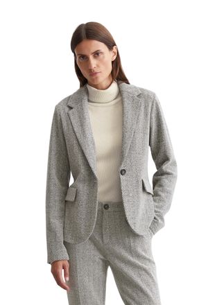 Marc O'Polo Jerseyblazer MARC OPOLO, Damen, Gr. 34, bunt (multi), Web, Obermaterial: 60% Baumwolle, 38% Polyester, 2% Elasthan, Blazer Jerseyblazer, mit Fischgrat