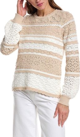Design History Scalloped Trim Sweater