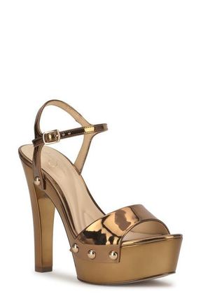 Jessica Simpson Calenta-O Platform Sandal in Bronze at Nordstrom, Size 9.5