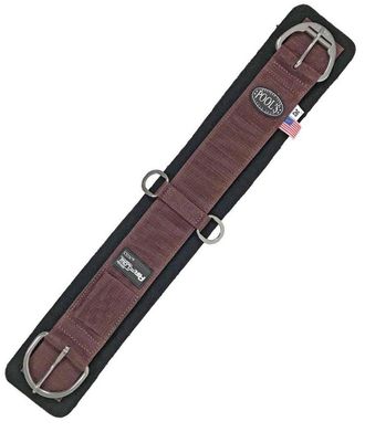 Pools 28 = 71 Cm, Nero: Sottopancia Western Pools Tessuto A Strappo In Neoprene Con Aerazione Airflow E Fibbie Inox Con Roller