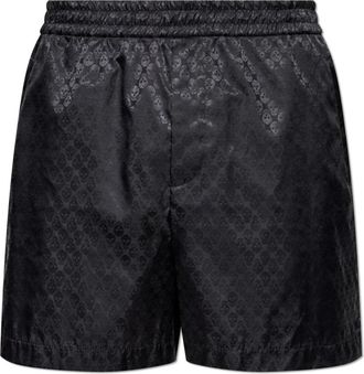 Alexander McQueen Alexander McQueen, Casual Shorts, male, Black, Size: XL Skull-Patterned Shorts