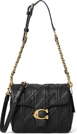 Coach Times Square Tabby Shoulder Bag 17 with Quilting Shoulder Womens Handbags B4/Chalk, Cotton/Leather/Nappa