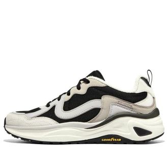 Skechers (WMNS) Skechers DLITES Wave White Black 896175-BKGY