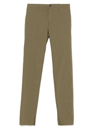 Incotex elastic-band chinos - men - Cotton/Elastane/Polyamide - 50 - Green