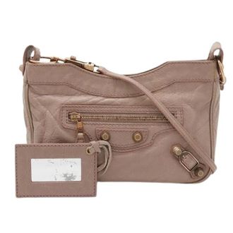 Balenciaga Pre-owned Cross Body Bags, female, Pink, Size: ONE SIZE Pre-owned Giant Hip Leather Shoulder Bag