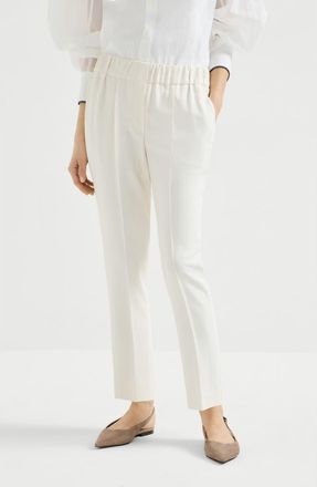 Brunello Cucinelli Tailored Jogger trousers in Off-White at Nordstrom, Size 40 It