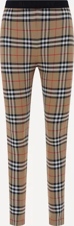 Burberry Leggins Archivio Check Woman S