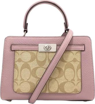 Coach Pre-owned Signature Handbag - Dames - Vintage Handtas - Roze - ONE Size - Vintage