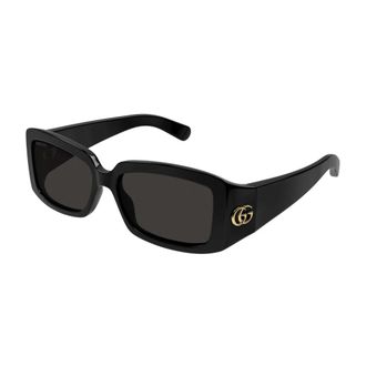 Gucci Accessoires, unisex, Zwart, ONE Size, GG Corner Zonnebril