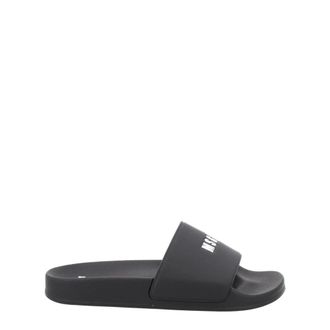 Msgm Ciabatte con Logo - - Shoes - Uomo - Nero - 39 EU