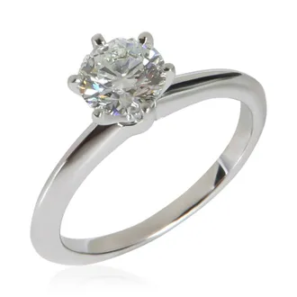 Tiffany & Co. Pre-Owned Tiffany & Co. 0.84 ct Round Brilliant Diamond Engagement Ring