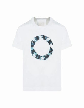 Givenchy Mens Givenchy Circle Logo Oversized White T-Shirt - Size: 40