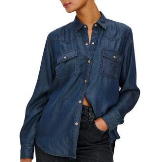 Rails Remi Button Up Shirt In Oceana