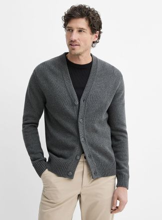 Le 31 Mens Soft knit minimalist Cardigan Sweater